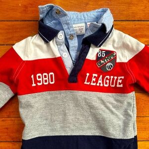 Zara Double Collar Rugby Shirt 18-24 Months
